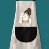 Fabricante de Avental Lavável à Mão Doméstico à Prova d'Água e de Óleo Cozinha Trabalho Doméstico Fofo Adulto Cozinha Trabalho Resistente a Manchas Roupa de Trabalho