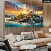 Pinturas de Arte Arquitectónico Transfronterizas para Sala de Estar y Dormitorio, Arte de Paisaje, Pinturas Decorativas, Pinturas Decorativas de Oriente Medio