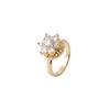 Anillo para Mujer Transfronterizo Micro-Incrustado Flor Giratorio Zircón Temperamento Estilo Cool Diamante Completo Anillo de Amor Joyería al Por Mayor