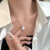 Collar Colgante de Calabaza Pequeña Transparente Dulce y Fresco para Mujer, Nuevo Estilo Chino Nicho Cadena para Clavícula Cadena de Cuello Venta al por Mayor