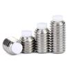 Tornillos de Acero Inoxidable 304 de Cabeza Hueca Hexagonal Incrustados con Cabeza de Goma de Nylon Tornillos de Fijación Tornillos Métricos para Máquina Tornillos Superiores Tornillos sin Cabeza