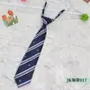 Nueva Corbata JK Fresca de Primavera/Verano para Hombre y Mujer con Rayas Diagonales Estudiante Escolar Cremallera Corbata Perezosa Venta al por Mayor