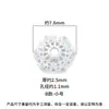 Joias de Prata 6mm 8mm Porta Contas Flor de Prata Lisa Chapéu com Borla Meio Pacote Pulseira de Cristal DIY Branca Acessórios de Prata Esterlina 925