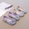 Zapatos de Cristal de Princesa para Niña Zapatos Infantiles de Suela Blanda 2026 Nuevos Zapatos Formales de Una Sola Pieza Primavera Verano Zapatos de Piel Zapatos de Piel de Princesa para Niña