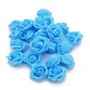 Simulación de flores de espuma transfronterizas de 6,5 cm, cabeza de rosa de PE, luz de colores, cuerda perforada, cabeza de rosa, caja de dulces para boda