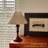 Lámpara de Mesa Retro de Madera Estilo Antiguo Lámpara de Ambiente Romántico Francés para Dormitorio Americano Lámpara de Noche China de Gama Alta Nueva Celebridad de Internet