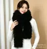 Bufanda de Lana de Playa Imitación de Venta Caliente Moda Otoño Invierno Calentador de Cuello de Lana Artificial de Lujo Ligero Textura de Gama Alta Chal de Piel Sintética Ecológica