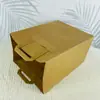 Bolsa de Papel Kraft para Ropa y Bolsos con Impresión Personalizada para Compras de Ropa, Regalos, Bolsas de Empaque para Llevar Té de Leche