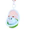 Cesta de encaje para gatos de simulación para niñas y niños, cesta colgante, adornos de muñeca Xiao Mao, manualidades directas de fábrica