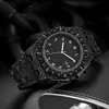 Reloj Missfox Nuevo Transmisión en Vivo Popular Hip-Hop Diseño de Nicho Completo de Diamantes Escala Árabe para Hombre