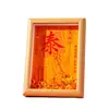 Marco de fotos con amuleto de bendición taoísta, decoración para sala de estar, decoración de mesa de entrada, regalo de recuerdo, regalo para casa nueva, Tai Sui
