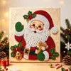 Nuevo arte de perlas enmarcado 5D transfronterizo con tema navideño, cantidad de Arte de Perlas Navideñas de Diamantes