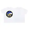Marca de Nicho de Moda Rhude Verano Nueva Bandera de Corona Streetwear Retro Holgada Camiseta de Cuello Redondo de Manga Corta para Hombres y Mujeres