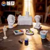 Decorações criativas e realistas para estúdio, decorações de casa de bonecas DIY, decorações de mesa de cena em miniatura de nicho de alta qualidade