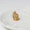 Flor de Rosa Avión Unicornio Acero de Titanio Oro de 18K Colgante Collar que no se decolora Cadena para Suéter Exportación Transfronteriza