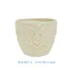 Maceta de Cerámica con Relieve Estilo Ins en Colores Macarrón con Diseños Vintage, Adecuada para Suculentas y Plantas Verdes, Decoración de Escritorio y Recipiente para Arreglos Florales
