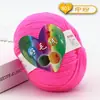 4 Ovillos de Hilo Acrílico para Bebé para Tejer a Mano, Hilo Mediano-Fino para Crochetar Zapatillas, Kit de Materiales de Hilo Acrílico para Crochet de Muñecas