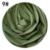 Lenço Quadrado Malay de Chiffon Pérola Liso Transfronteiriço 110*110, lenço de cabeça de peça única para drop-shipping, lenço quadrado grande, cobertura para a cabeça