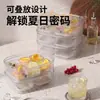 Molde para cubitos de hielo de grado alimenticio para refrigerador doméstico, bandeja de hielo de prensa mini con tapa, caja casera de silicona para hacer hielo