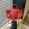 Bolsa feminina fofa em formato de elefante, mini bolsa de ombro e transversal, bolsa de mão versátil e moderna, bolsa transversal pequena estilo ins