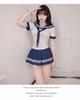 Nuevo Traje Sexy de Talla Grande para Mujer Verano Uniforme Jk de Manga Corta Traje de Estudiante Ropa Íntima Sexy a la Moda