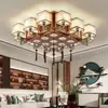 Nova Luminária de Teto Estilo Chinês, Luminária de Sala de Estar Estilo Chinês, Luminária de Sala de Jantar, Luminária Residencial para Quarto, Villa, Engenharia, Luminária LED de Economia de Energia