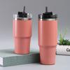 Termo de acero inoxidable de 20 oz y 30 oz de Amazon, taza de gran capacidad para coche con pajita.