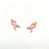 Aliexpress Cinta de Corazón Accesorios de Joyería Aleación Plateada Esmalte Pequeño Colgante Amuleto Lazo Joyería Estilo Ins