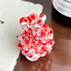 Pinza para el pelo de flor de rosa tridimensional de ácido acético estilo dulce y fresco Pinza de tiburón para el pelo versátil de alta calidad
