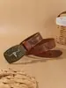 Cabeça de Vaca Retrô Cowboy Ocidental Couro Embossado Personalizado Estilo Étnico Transfronteiriço Cinto Masculino Cinto de Alta Qualidade Atacado