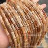 Cuentas de bambú Hongdongling 5 * 12 mmm natural Dongling Jade cuentas de bambú collar pulsera semiacabada al por mayor