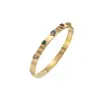 Pulsera de Acero de Titanio para Mujer Transfronteriza en Forma de Corazón Incrustada con Diamantes Moda Transfronteriza Pulsera de Esmeralda Europea y Americana Pulsera de Acero Inoxidable