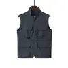 Colete Masculino Novo Estilo para Primavera e Outono, Colete Casual Fino com Múltiplos Bolsos para Pesca e Fotografia, Jaqueta Masculina Sem Mangas para Pai