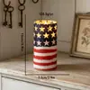Velas Eletrônicas Mais Vendidas Transfronteiriças Luzes Decorativas de Estrela Americana Dia da Independência Decorações para Festa de Aniversário
