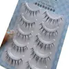 Maquillaje tailandés pestañas postizas maquillaje tailandés pestañas de diablillo despeinadas paquete de cinco pares pestañas postizas para injertar principiantes