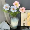 2 Flores de Peonía Artificiales para Pintura al Óleo, Decoración de Fondo para Bodas, Decoración de Mesa de Comedor para el Hogar, Adornos de Lujo Ligero, Materiales Florales