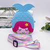 Bolsos Transfronterizos, Bolsos Cruzados para Niñas, Carteras de Silicona para Monedas, Bolsos para Auriculares de Dibujos Animados Marinos de Sirenas, Carteras de Gran Capacidad