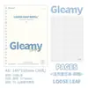 Cuaderno de Hojas Sueltas Brillante, Ligero y Semitransparente para Estudiantes, Cuaderno Rellenable Grueso B5, Cuaderno Macaron de Alto Valor