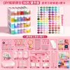 Nova versão conjunto completo de ferramentas, kit de material DIY com miçangas de fusão, pacote suplementar, caneta para miçangas, placa para miçangas, caixa para miçangas atacado