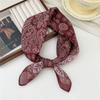Pañuelo Cuadrado Pequeño de Lino de Algodón 58 Fresco Transpirable para Mujer Suave Artístico Decorativo Pañuelo Pequeño Pañuelo de Verano Pañuelo Pequeño Joker para Mujer