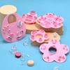 Molde Decoración Lonchera Forma Pera Manzana Cara Cambiante Huevo de Codorniz DIY Molde Artificial para Bolas de Arroz