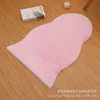 Alfombra para Sala de Estar y Dormitorio, Alfombra Irregular para Mesa de Café, Manta de Cabecera, Estilo Crema Grueso para Ventana Bahía, Cojín de Felpa Falsa de Conejo de Alta Gama