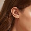 Pendientes de Plata de Ley S925 Más Vendidos Transfronterizos con Circonita Marquise Multicolor y Diseño de Flor de Cuatro Pétalos, Pendientes Incrustados de Circonita, Venta al por Mayor Directa de Fábrica