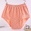 Cuecas para meia-idade e idosos mulher idosa algodão feminina boxer de algodão cintura alta shorts boxer de algodão roupa íntima de mãe