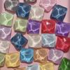 Japonês e coreano geométrico quadrado irregular água ondulação jóias acessórios diy brincos acessórios para cabelo quadrado resina remendo material