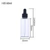 Al por mayor en stock 10 20 30 50 ml frasco gotero de aromaterapia con gotero para suero aceite esencial PET transparente de plástico dispensador