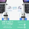 Mouse Virtual Transfronteiriço USB/Tipo-C para Evitar Modo de Suspensão, Mover Cursor Automaticamente, Evitar Bloqueio de Tela do Computador, Atacado em Estoque