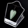 Collar de corazón grande de 1672-40 mm, piedra de ágata de cristal natural, piedra original pulida, colgante de corazón, collar en forma de corazón