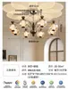 Luminária de sala de estar vintage estilo francês, lustre de caqui, novo modelo 2026, luminária de teto de designer retrô para hall, iluminação de alta qualidade ultra brilhante