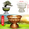Molde para Maceta de Cemento Estilo Europeo, Plástico Engrosado DIY Maceta Redonda Grande y Pequeña Molde Plantilla de Construcción Modelo Romano